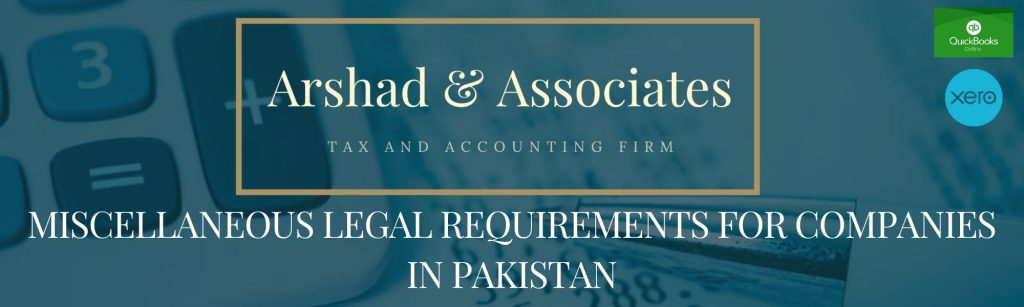 Miscellaneous Legal Requirements for Companies in Pakistan