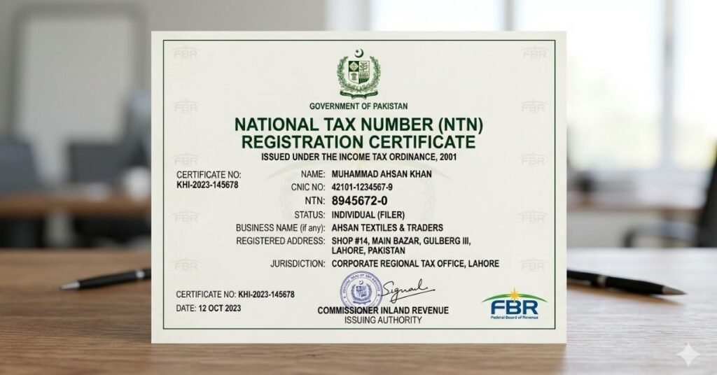 NTN Registration in Pakistan guide