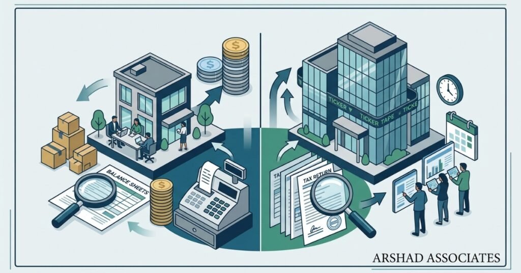 Private vs. Public Company Tax Obligations